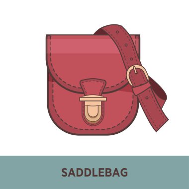 moda çanta üzerinde beyaz izole