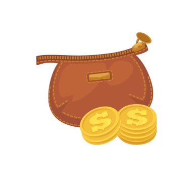 Cüzdan para alışveriş ile. Çanta nakit.