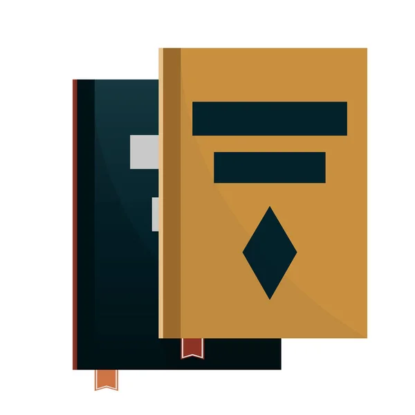 Bok eller skiva, ikon — Stock vektor