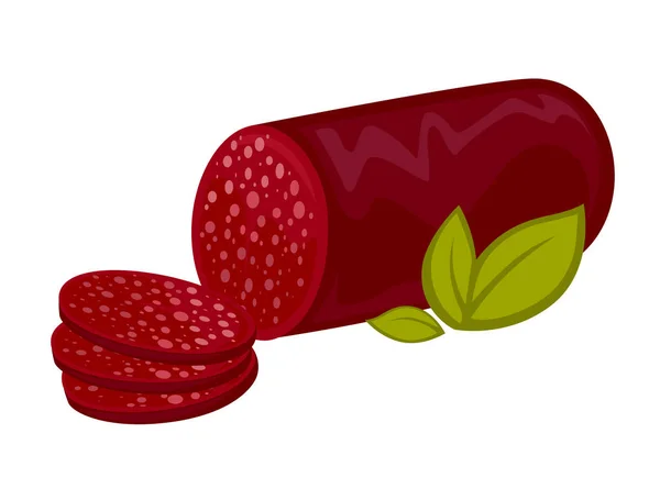 Icône Salami ou pepperoni . — Image vectorielle