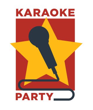 Karaoke club logo seti