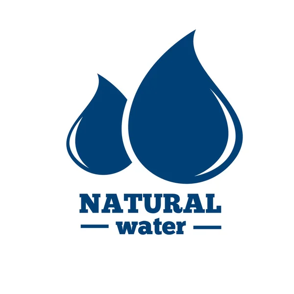 Label voor mineraalwater — Stockvector