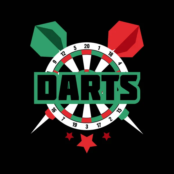 Darts címke ikon — Stock Vector