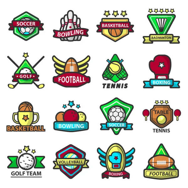 Sport games icons — Stock Vector