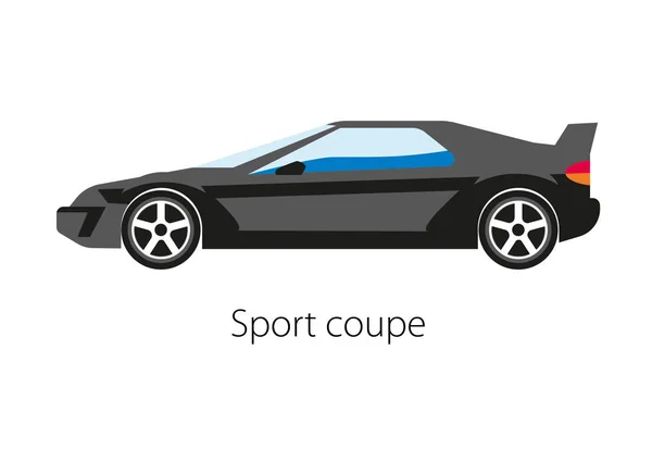 Deporte coupé coche — Vector de stock
