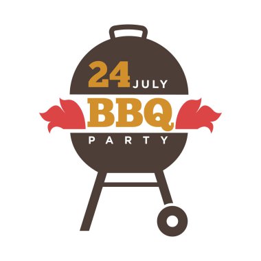 Barbekü / Izgara partisi simgesini