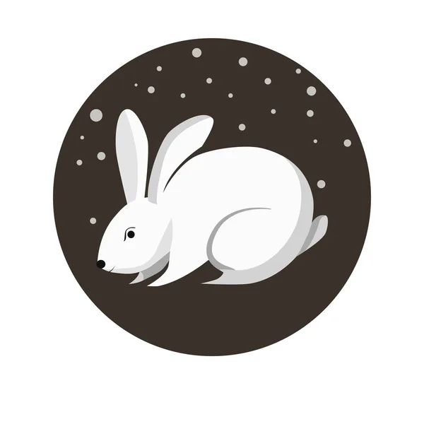 Coniglio segno zodiacale cinese — Vettoriale Stock