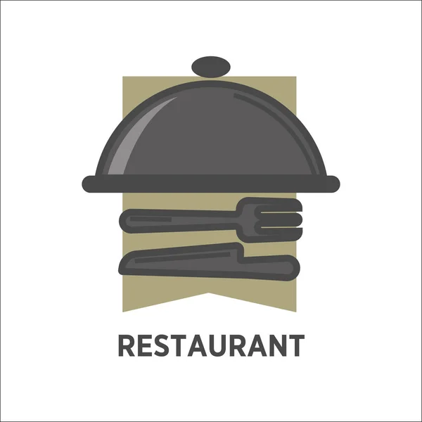 Restaurant logo template — Stock Vector