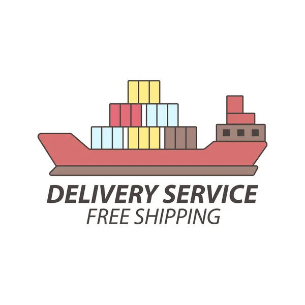 Delivery or shipping service — Stock Vector