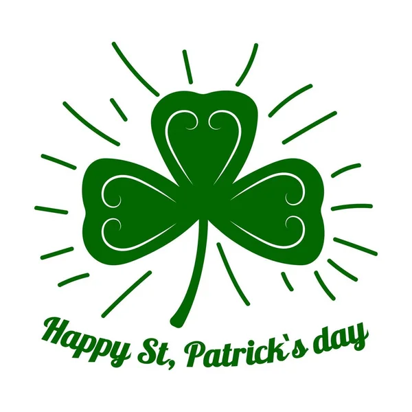 Saint Patrick clover leaf — Stockvector