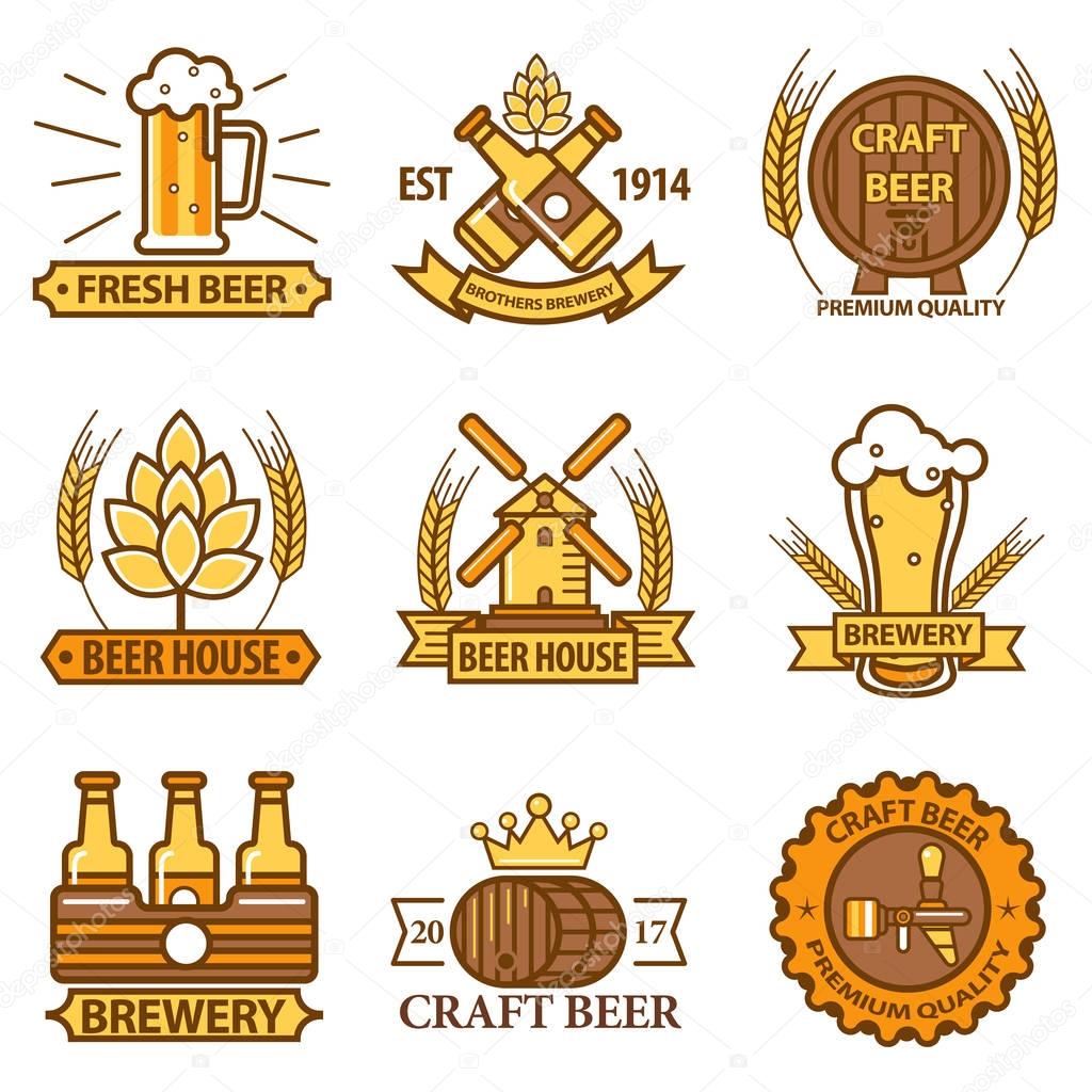 Beer product labels