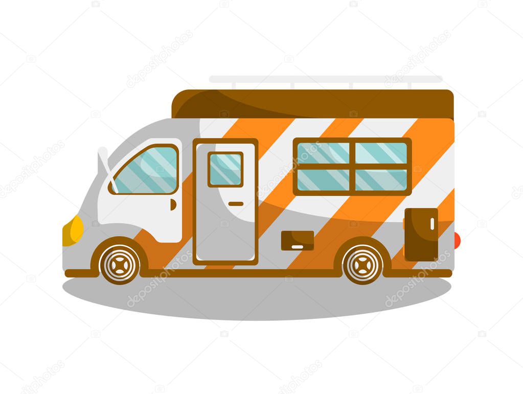 Camping bus or camper van motorhome car 