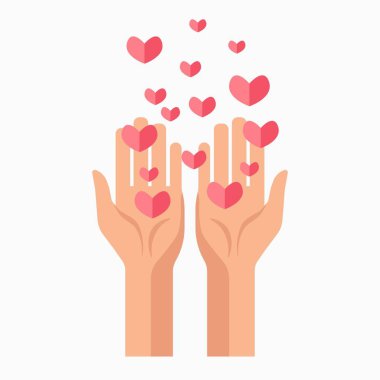Charity hands and hearts