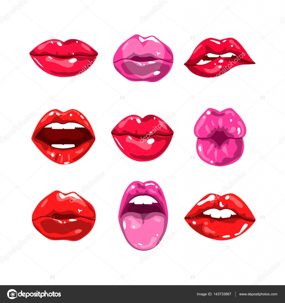 Bouche Bisou Images Vectorielles Bouche Bisou Vecteurs Libres De Droits Depositphotos