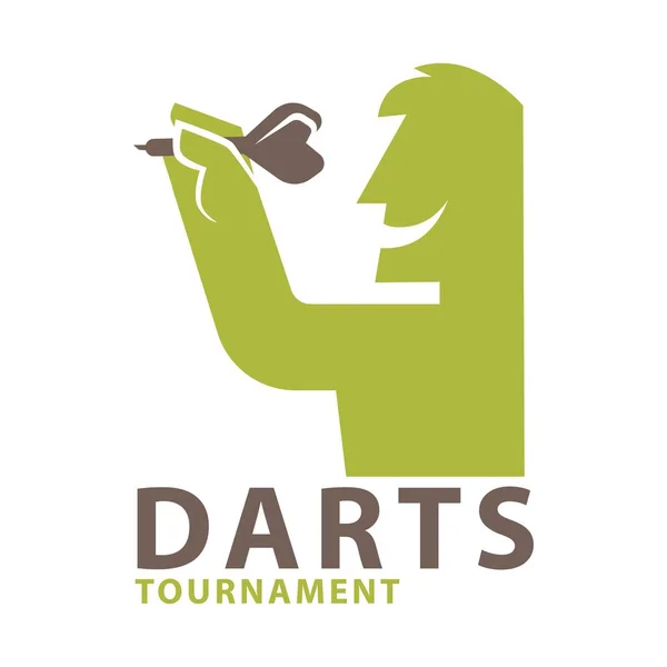 Dart championship logotyp — Stock vektor