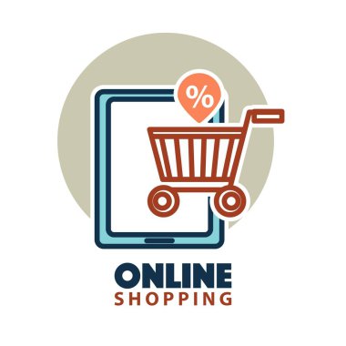 çevrimiçi alışveriş simgesi