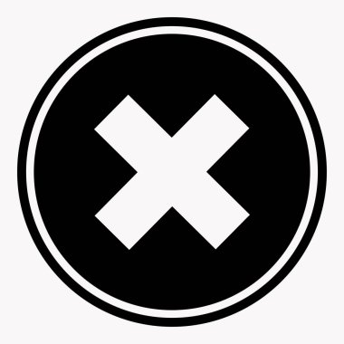 çapraz dikkat simgesi