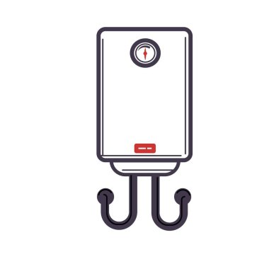Electric water heater icon clipart