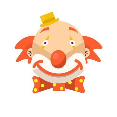 smiling clown icon clipart