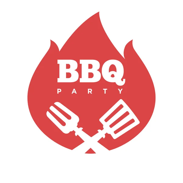 Barbecue party icon — Stock Vector