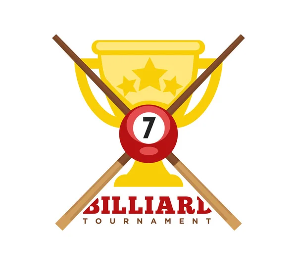 Logo du club de billard — Image vectorielle