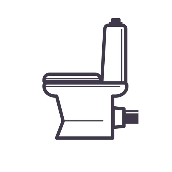 Απλό εικονίδιο τουαλέτα — Διανυσματικό Αρχείο