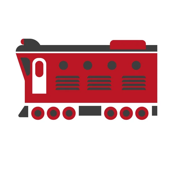 Cargo vervoer locomotief pictogram — Stockvector