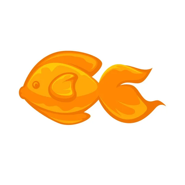 Guldfisk enkel ikon — Stock vektor