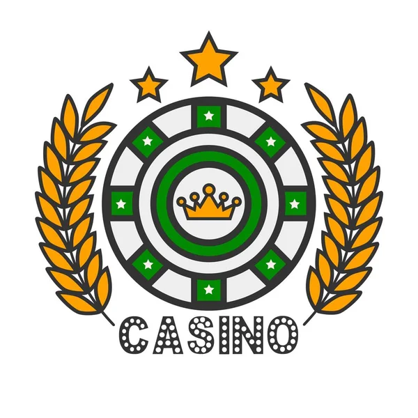 Casino icono simple — Vector de stock