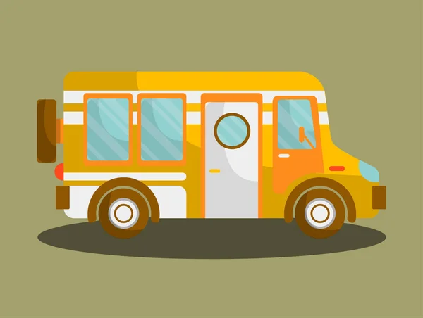 Camping bus icono — Vector de stock