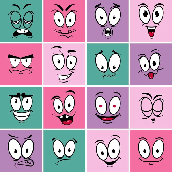 Conjunto de ícones de emoção —  Vetores de Stock