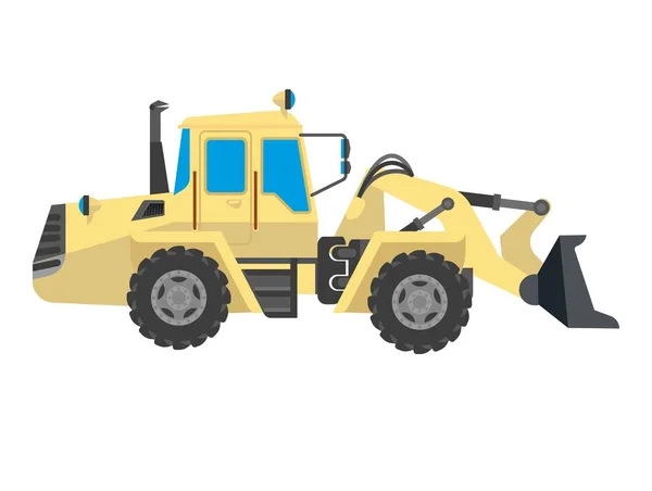 Bulldozer icône simple — Image vectorielle
