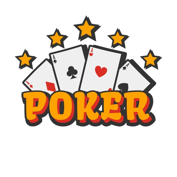 Casino Poker Ikone — Stockvektor