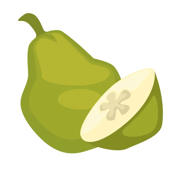 Icono simple de pera — Vector de stock