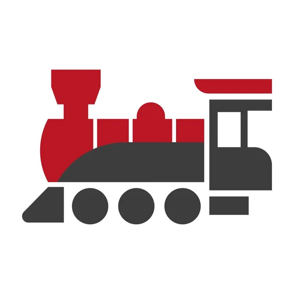 Ikona lokomotivní parní stroj — Stockový vektor