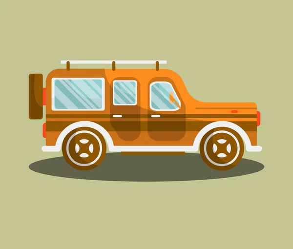 Camping bus icono — Vector de stock