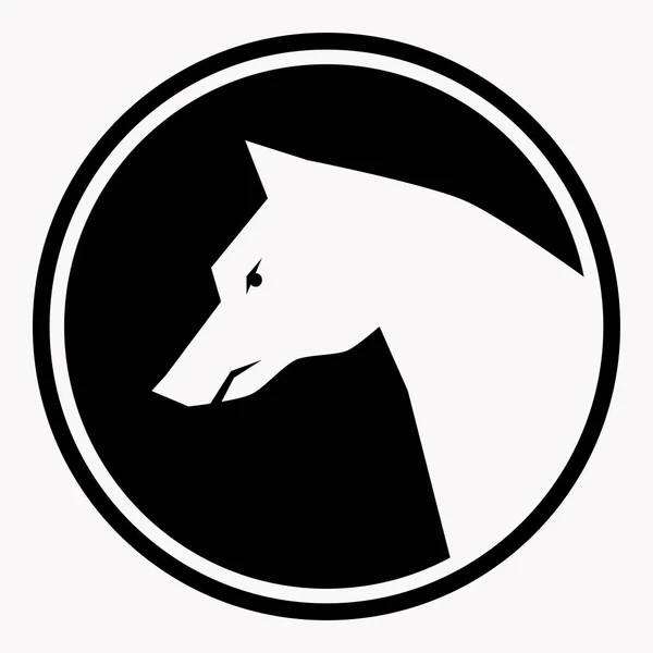 Perro icono simple — Archivo Imágenes Vectoriales