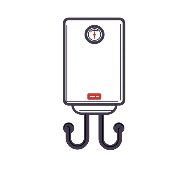 Elektrikli su ısıtıcı simgesi — Stok Vektör