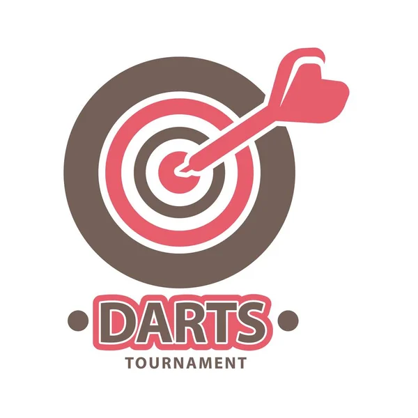 Darts bajnokság logó — Stock Vector