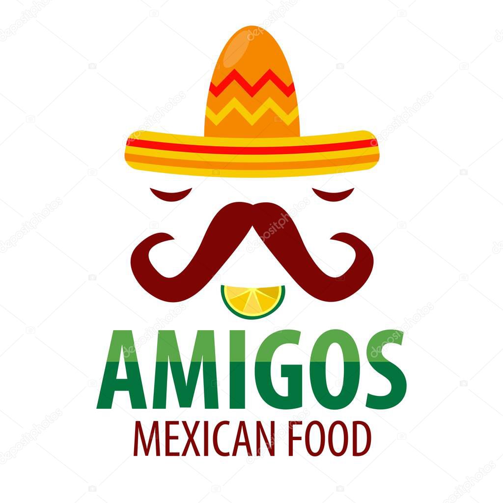 Mexican food restaurant logo