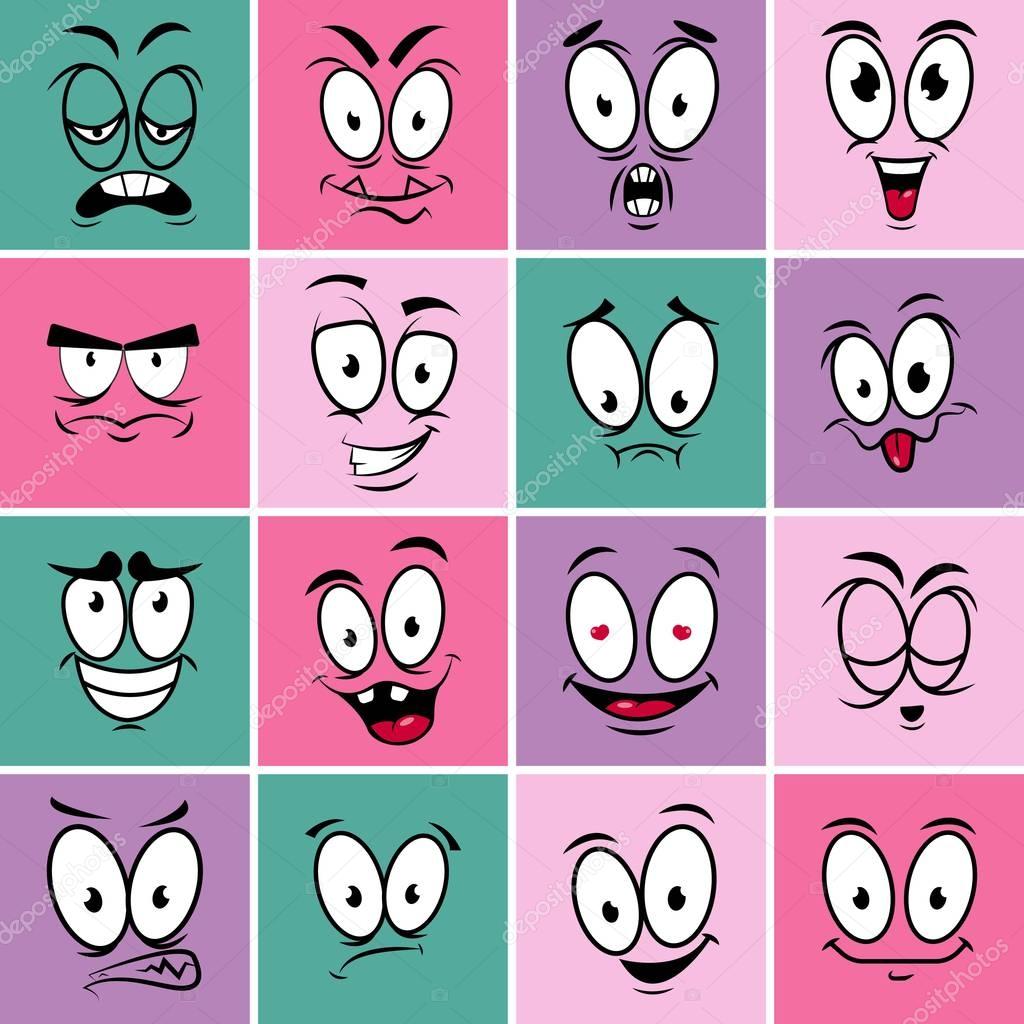 Set of emotion icons