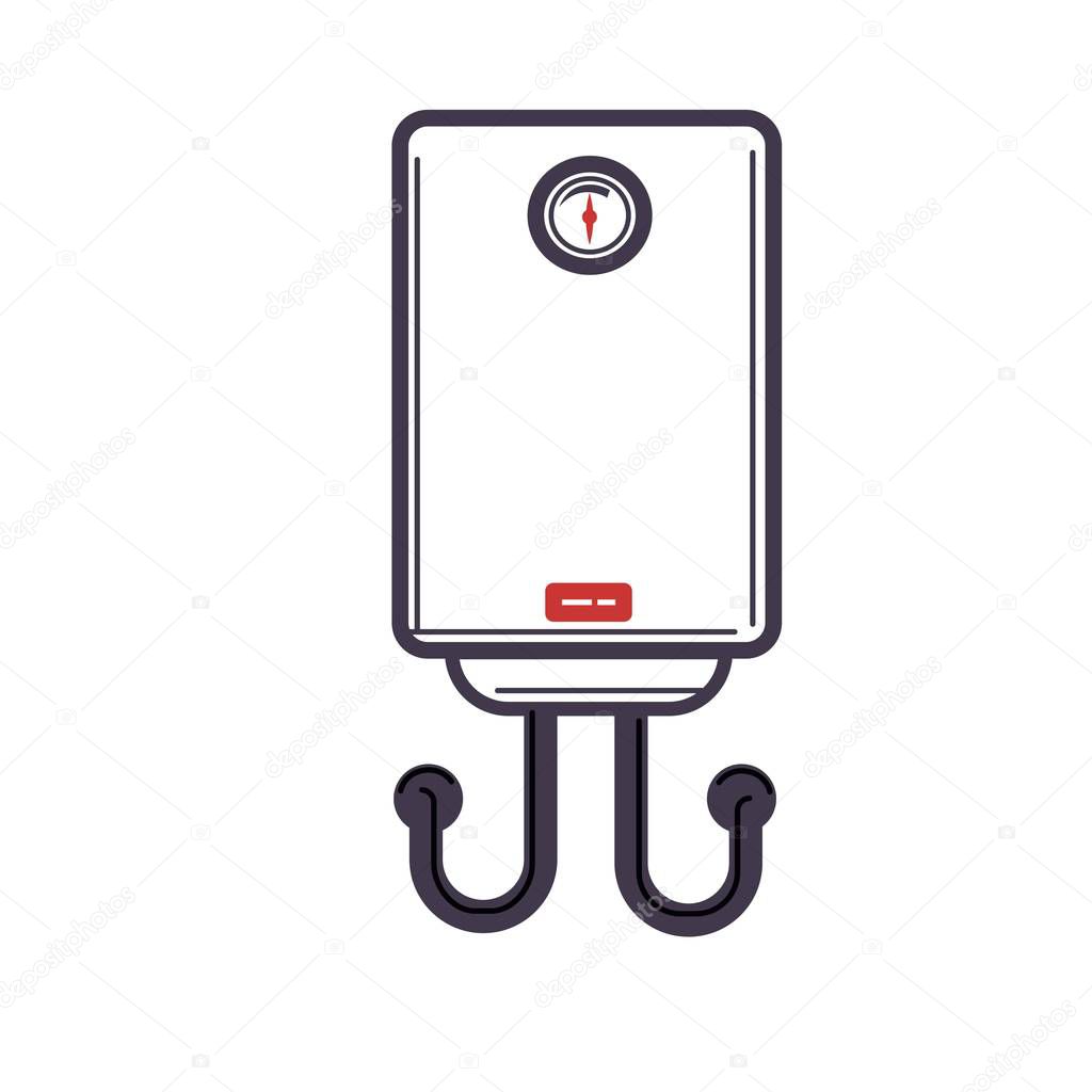 Electric water heater icon