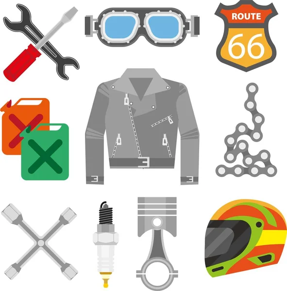 Accessoires de vêtements de course — Image vectorielle