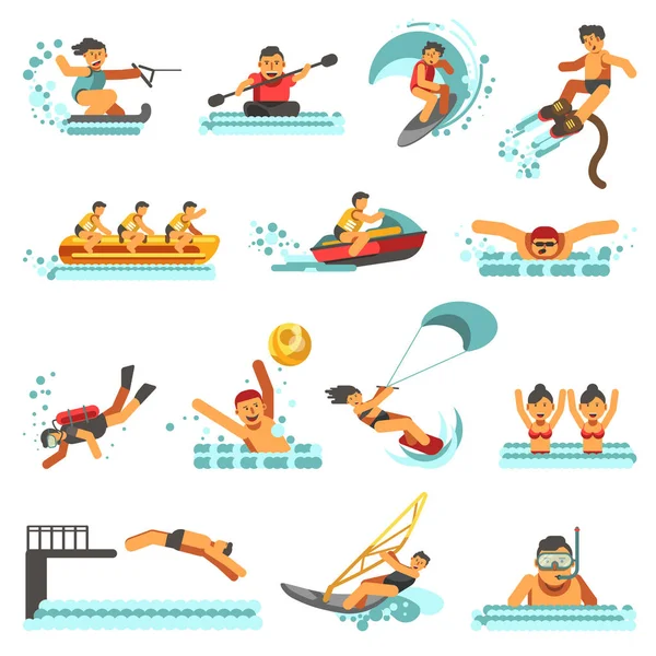 Водные виды спорта — стоковый вектор