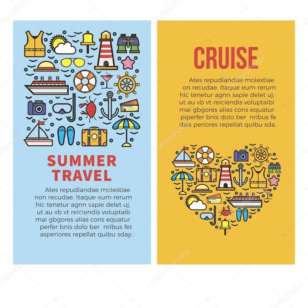 sea cruise travel posters