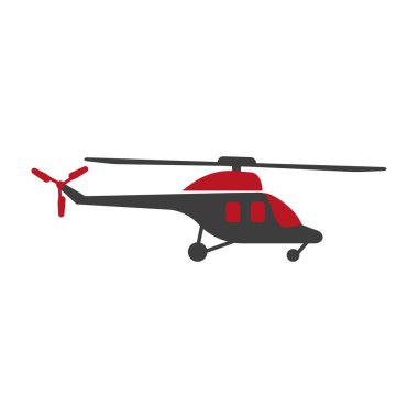 Helikopter logo siluet 