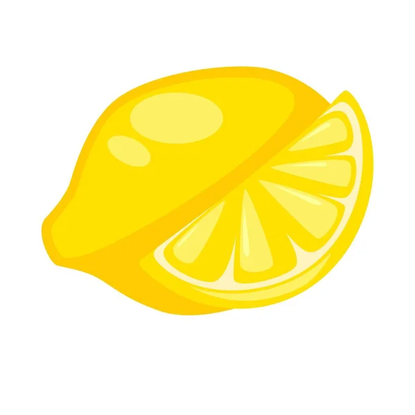 Cedro de limão inteiro e meio — Vetor de Stock