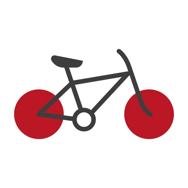 Silhueta de bicicleta em branco —  Vetores de Stock