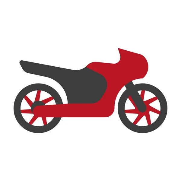 Silueta de motocicleta Kawasaki — Vector de stock
