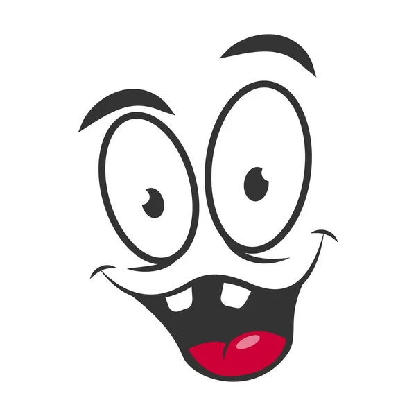 Icono de la emoción logo design — Vector de stock